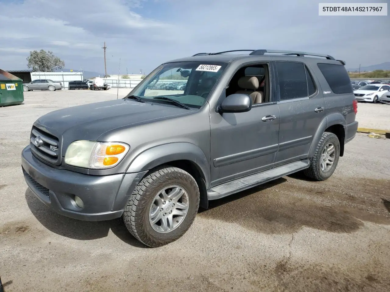 2004 Toyota Sequoia Limited VIN: 5TDBT48A14S217967 Lot: 56212865