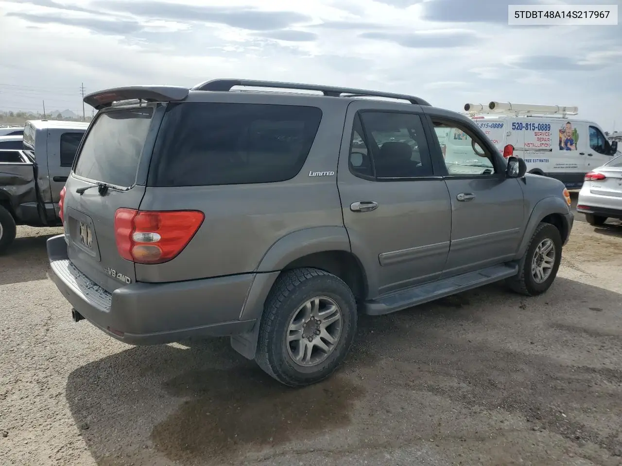 2004 Toyota Sequoia Limited VIN: 5TDBT48A14S217967 Lot: 56212865
