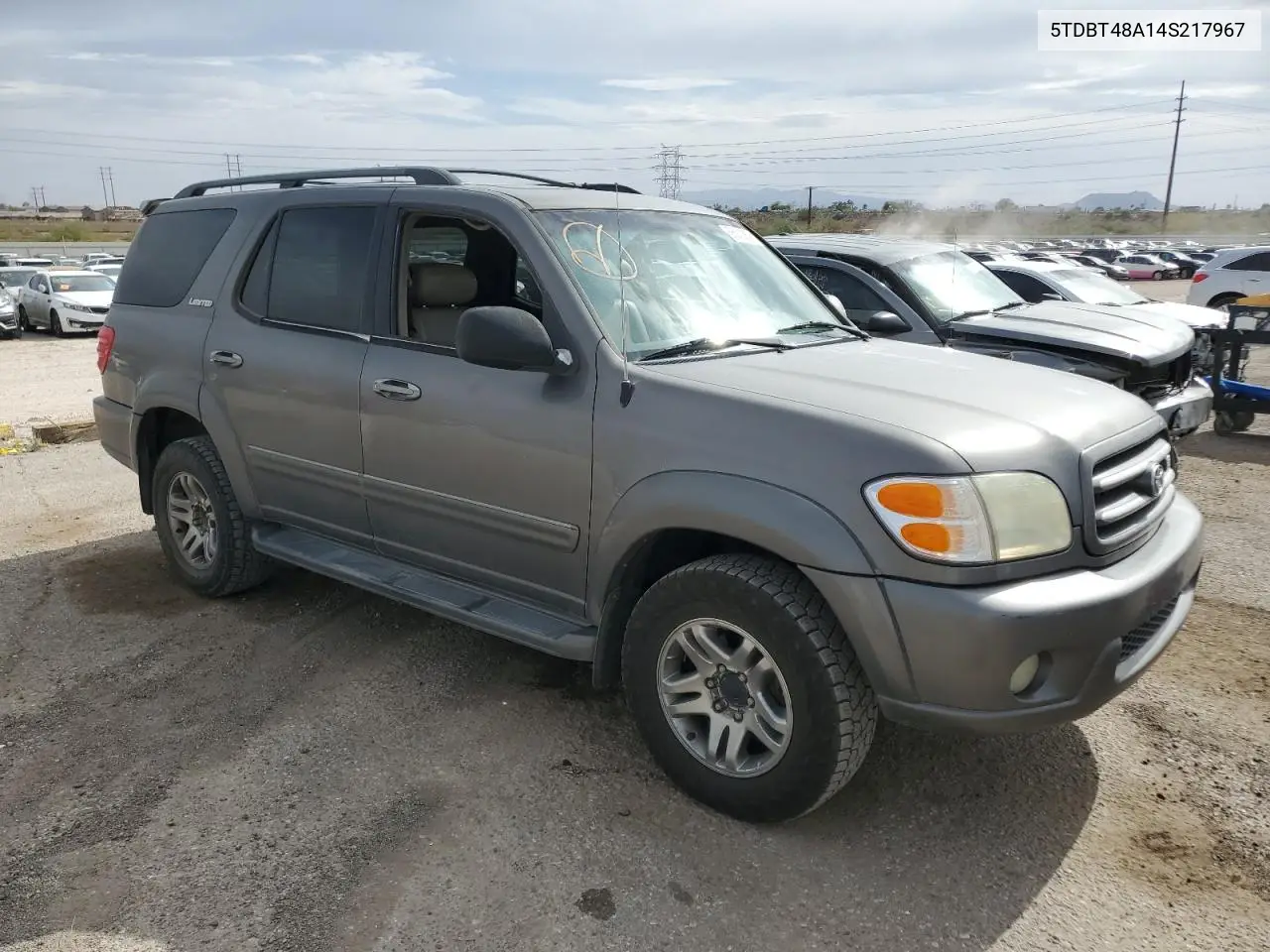 2004 Toyota Sequoia Limited VIN: 5TDBT48A14S217967 Lot: 56212865