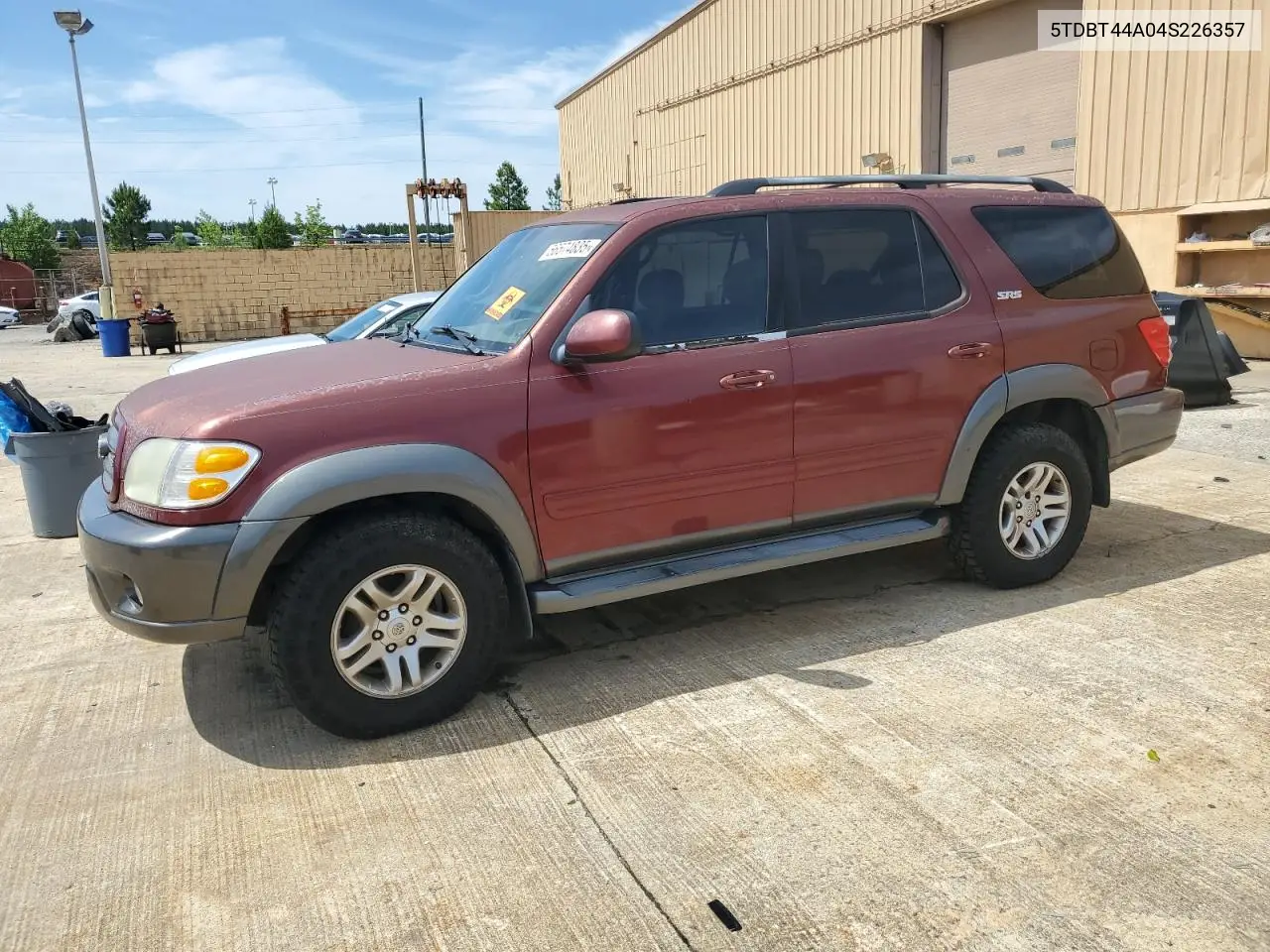 2004 Toyota Sequoia Sr5 VIN: 5TDBT44A04S226357 Lot: 56574835