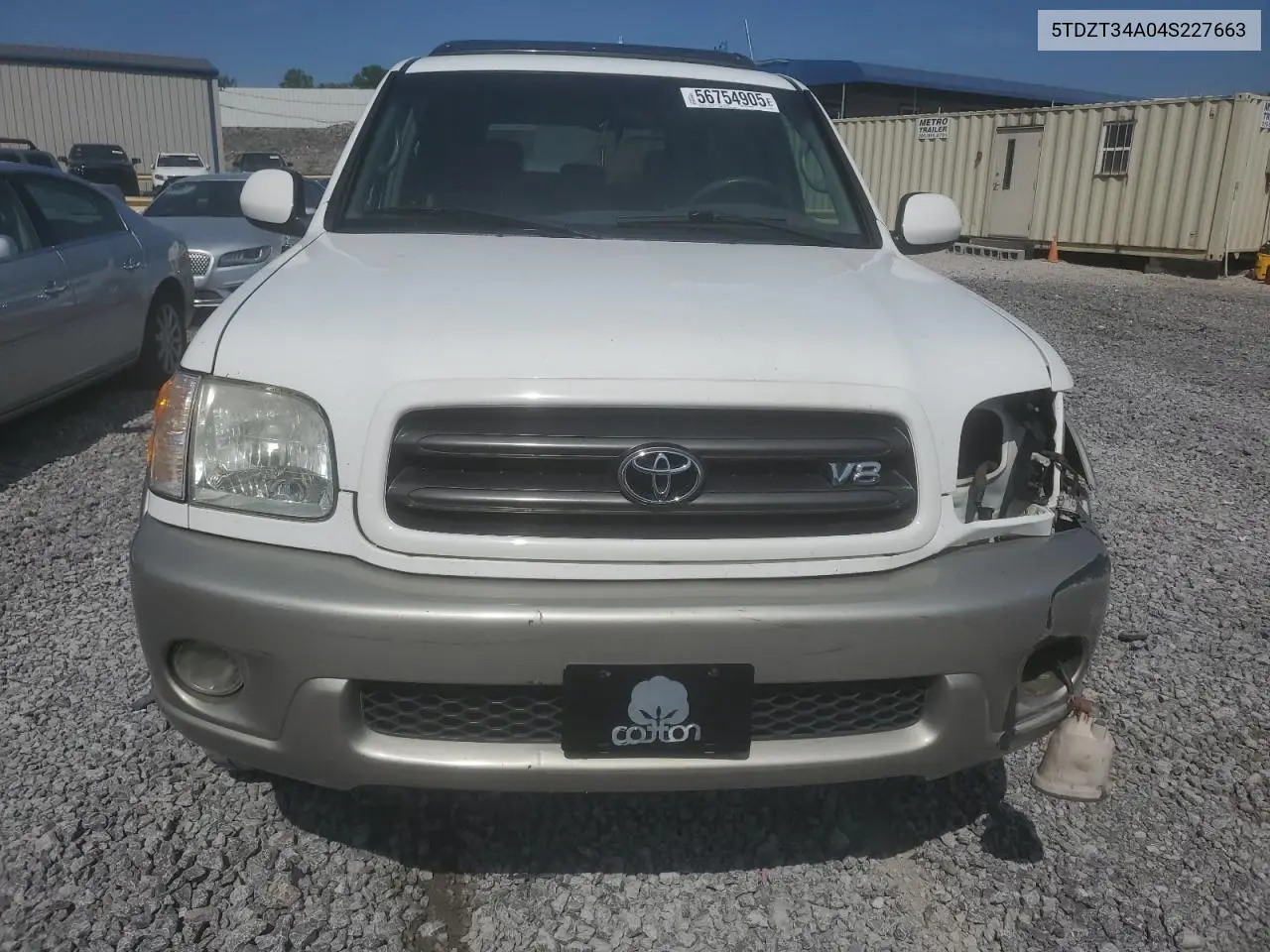 2004 Toyota Sequoia Sr5 VIN: 5TDZT34A04S227663 Lot: 56754905