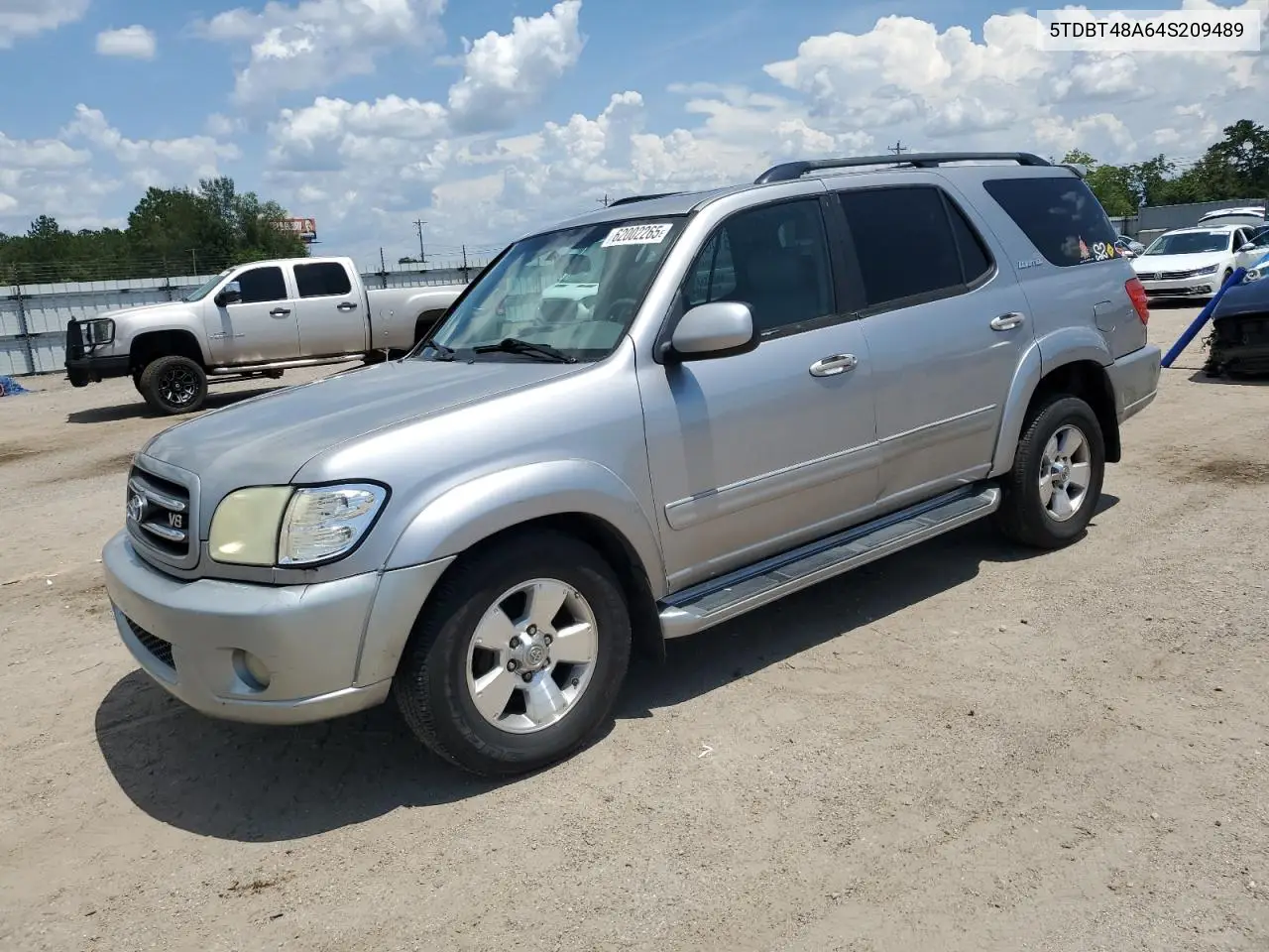2004 Toyota Sequoia Limited VIN: 5TDBT48A64S209489 Lot: 62002265