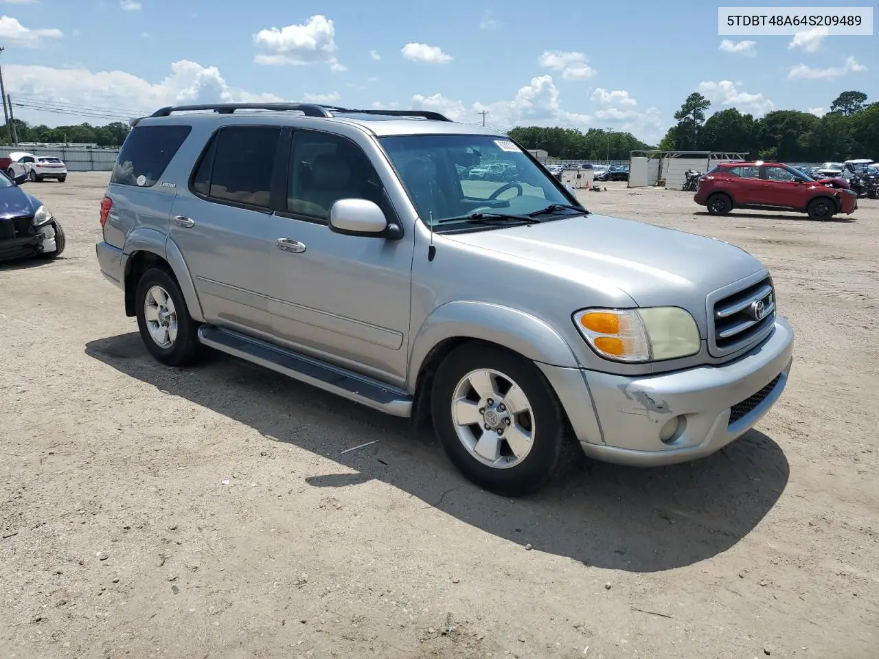 2004 Toyota Sequoia Limited VIN: 5TDBT48A64S209489 Lot: 62002265
