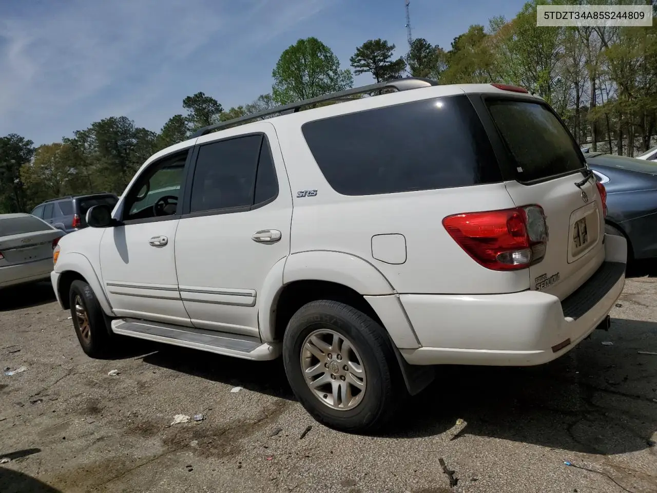 2005 Toyota Sequoia Sr5 VIN: 5TDZT34A85S244809 Lot: 51212095