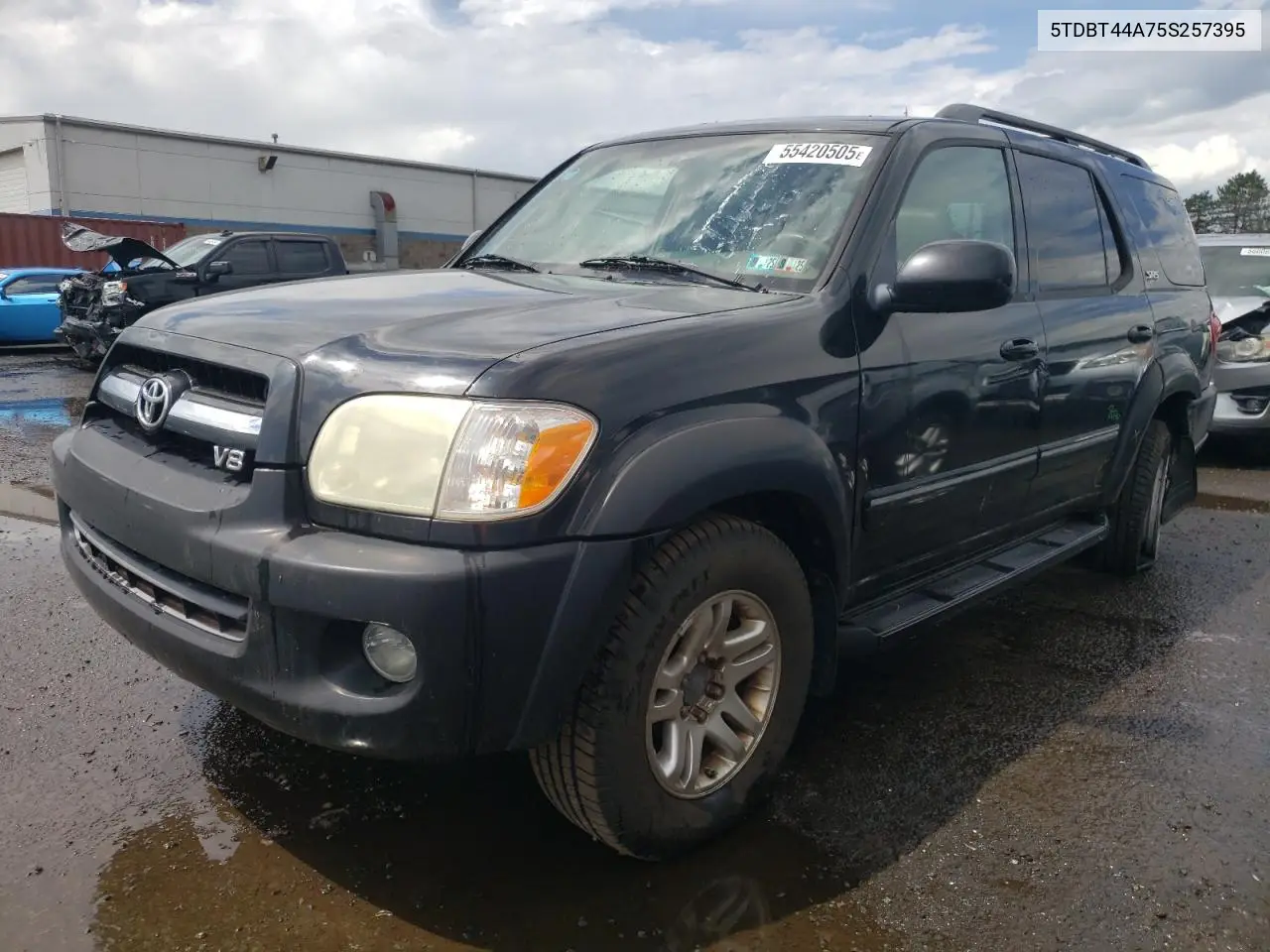 2005 Toyota Sequoia Sr5 VIN: 5TDBT44A75S257395 Lot: 55420505
