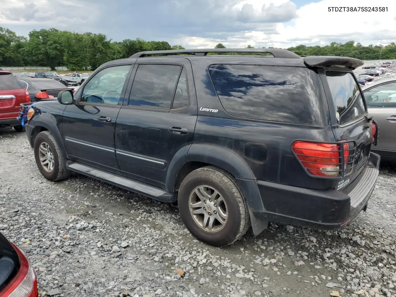 2005 Toyota Sequoia Limited VIN: 5TDZT38A75S243581 Lot: 55972285