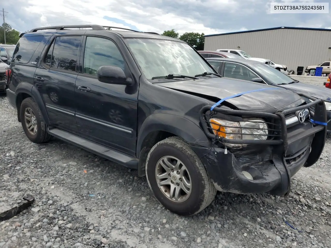 2005 Toyota Sequoia Limited VIN: 5TDZT38A75S243581 Lot: 55972285