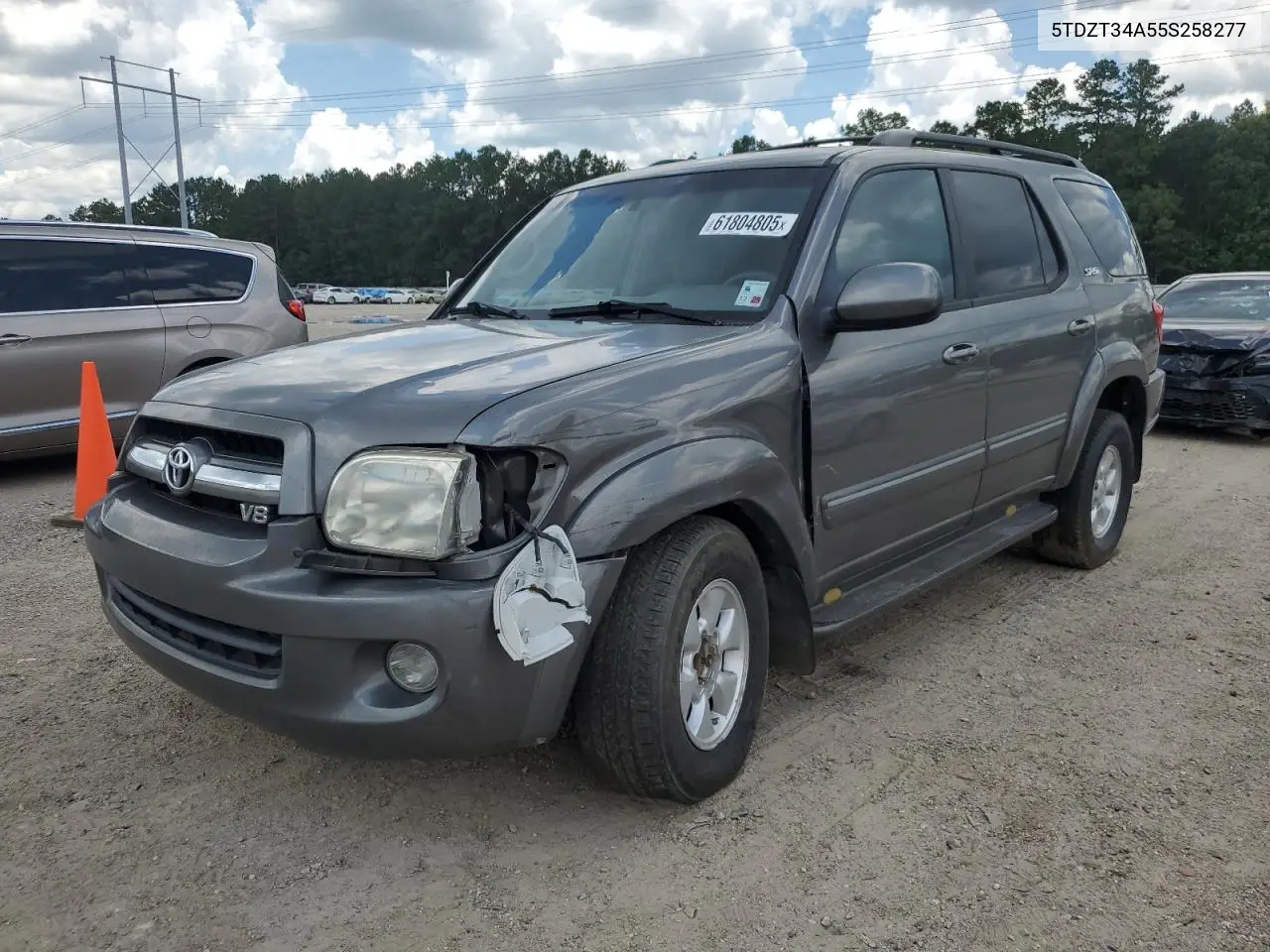 2005 Toyota Sequoia Sr5 VIN: 5TDZT34A55S258277 Lot: 61804805