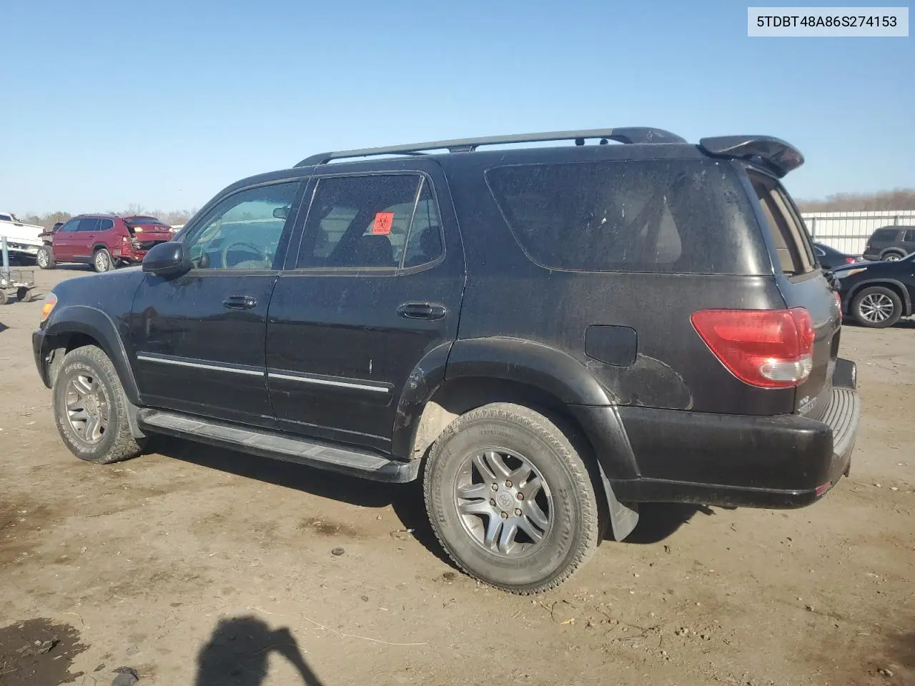 2006 Toyota Sequoia Limited VIN: 5TDBT48A86S274153 Lot: 48577025