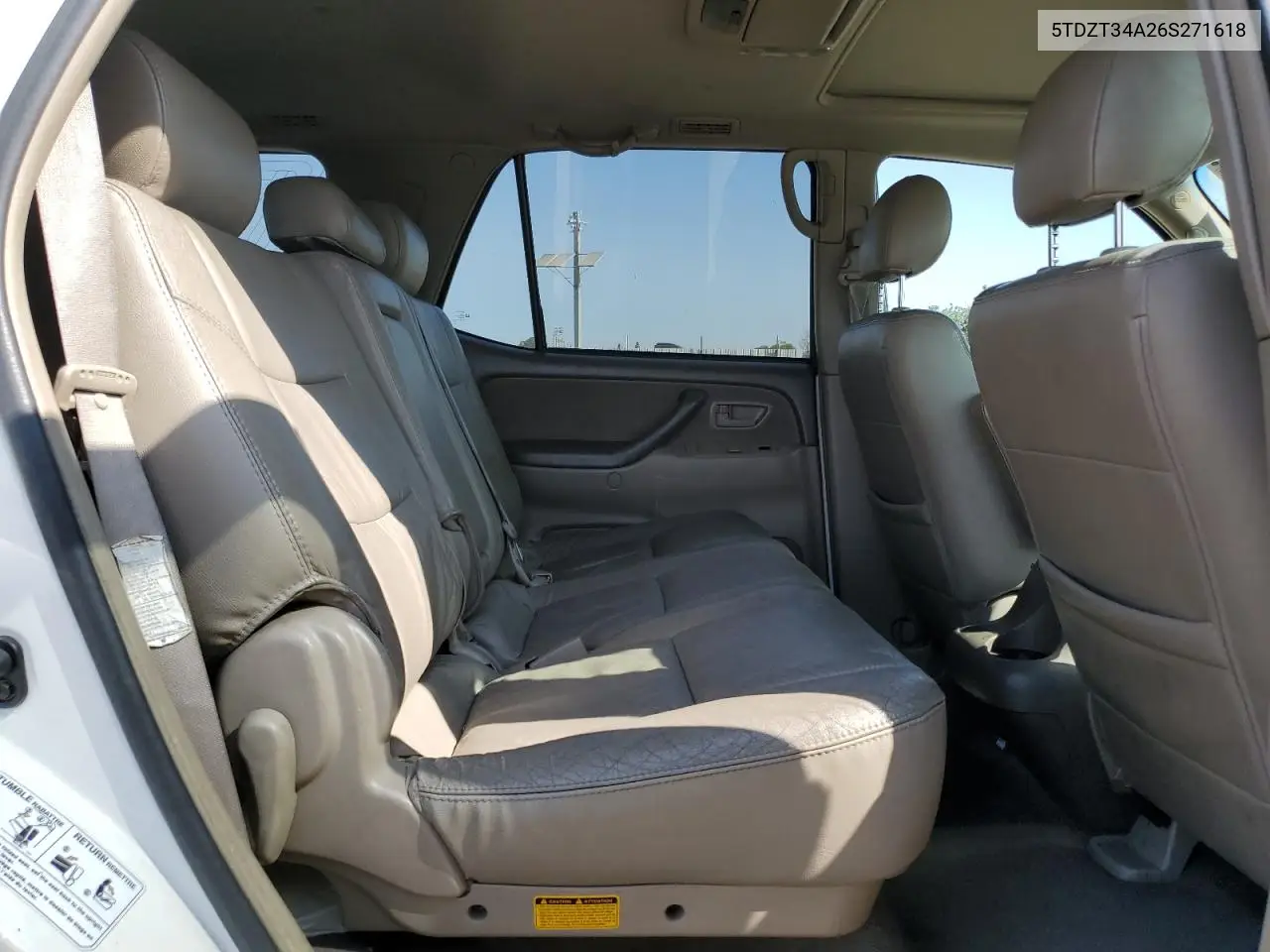 2006 Toyota Sequoia Sr5 VIN: 5TDZT34A26S271618 Lot: 62127725