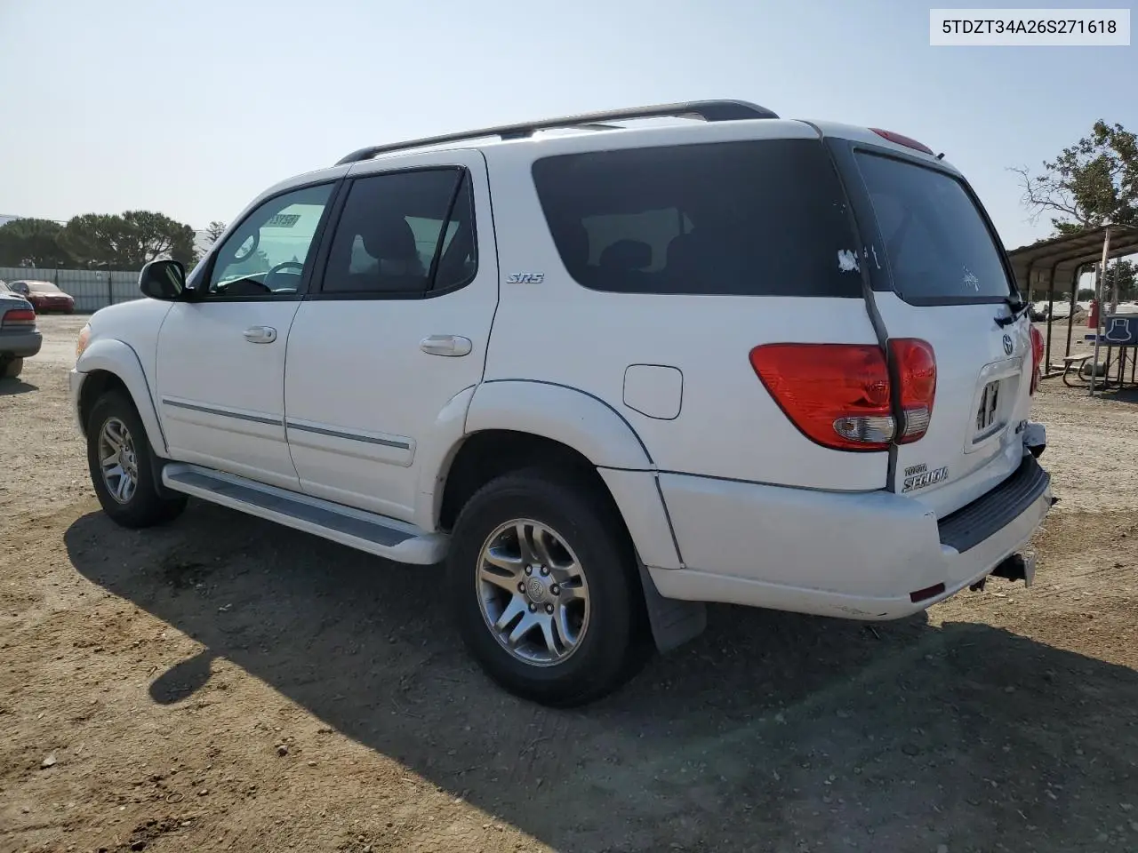 2006 Toyota Sequoia Sr5 VIN: 5TDZT34A26S271618 Lot: 62127725