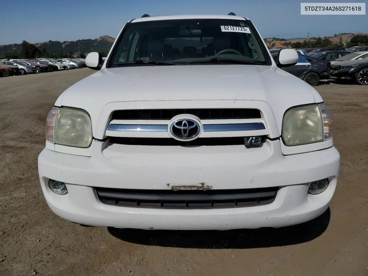 2006 Toyota Sequoia Sr5 VIN: 5TDZT34A26S271618 Lot: 62127725