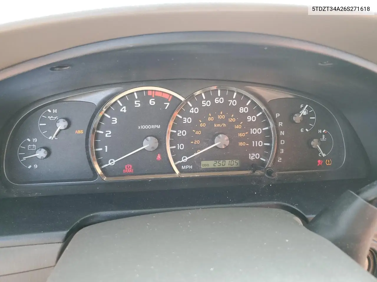 2006 Toyota Sequoia Sr5 VIN: 5TDZT34A26S271618 Lot: 62127725