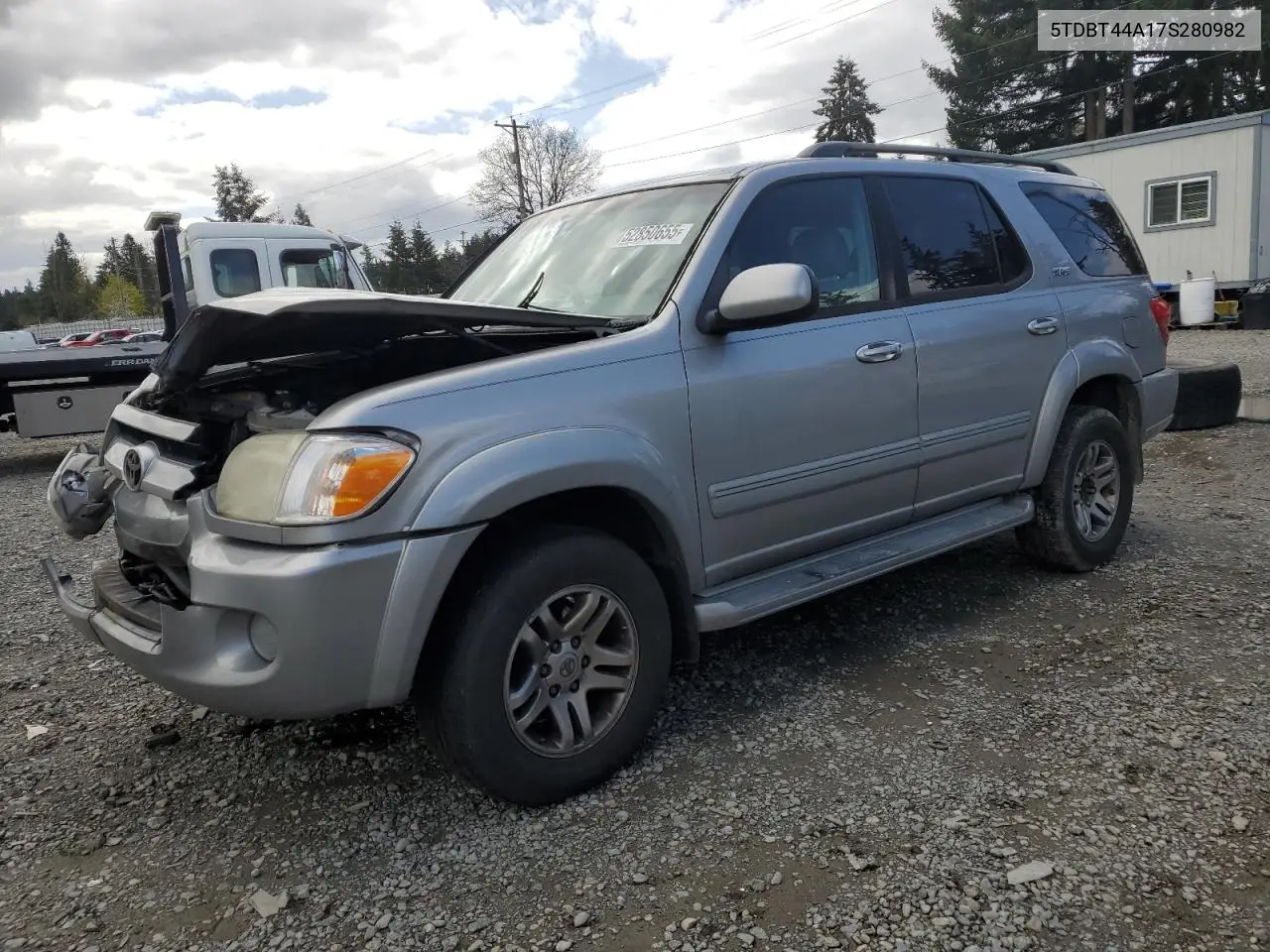 2007 Toyota Sequoia Sr5 VIN: 5TDBT44A17S280982 Lot: 52850655