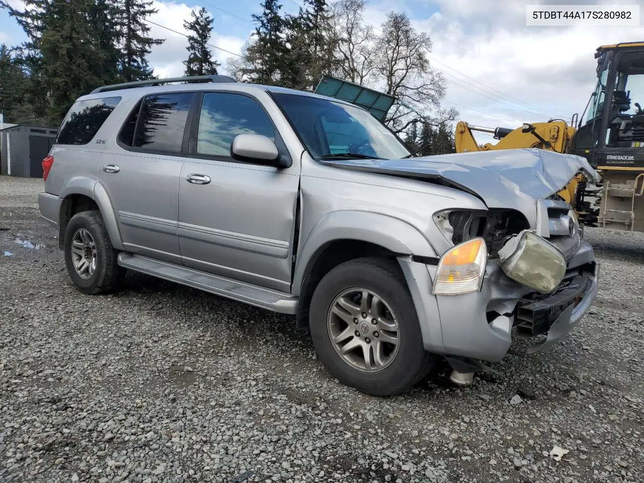 2007 Toyota Sequoia Sr5 VIN: 5TDBT44A17S280982 Lot: 52850655