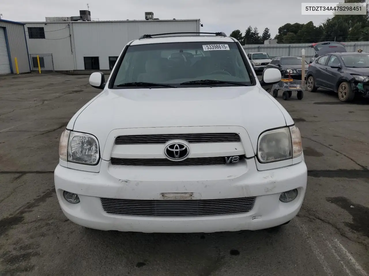 2007 Toyota Sequoia Sr5 VIN: 5TDZT34A47S298451 Lot: 53398615