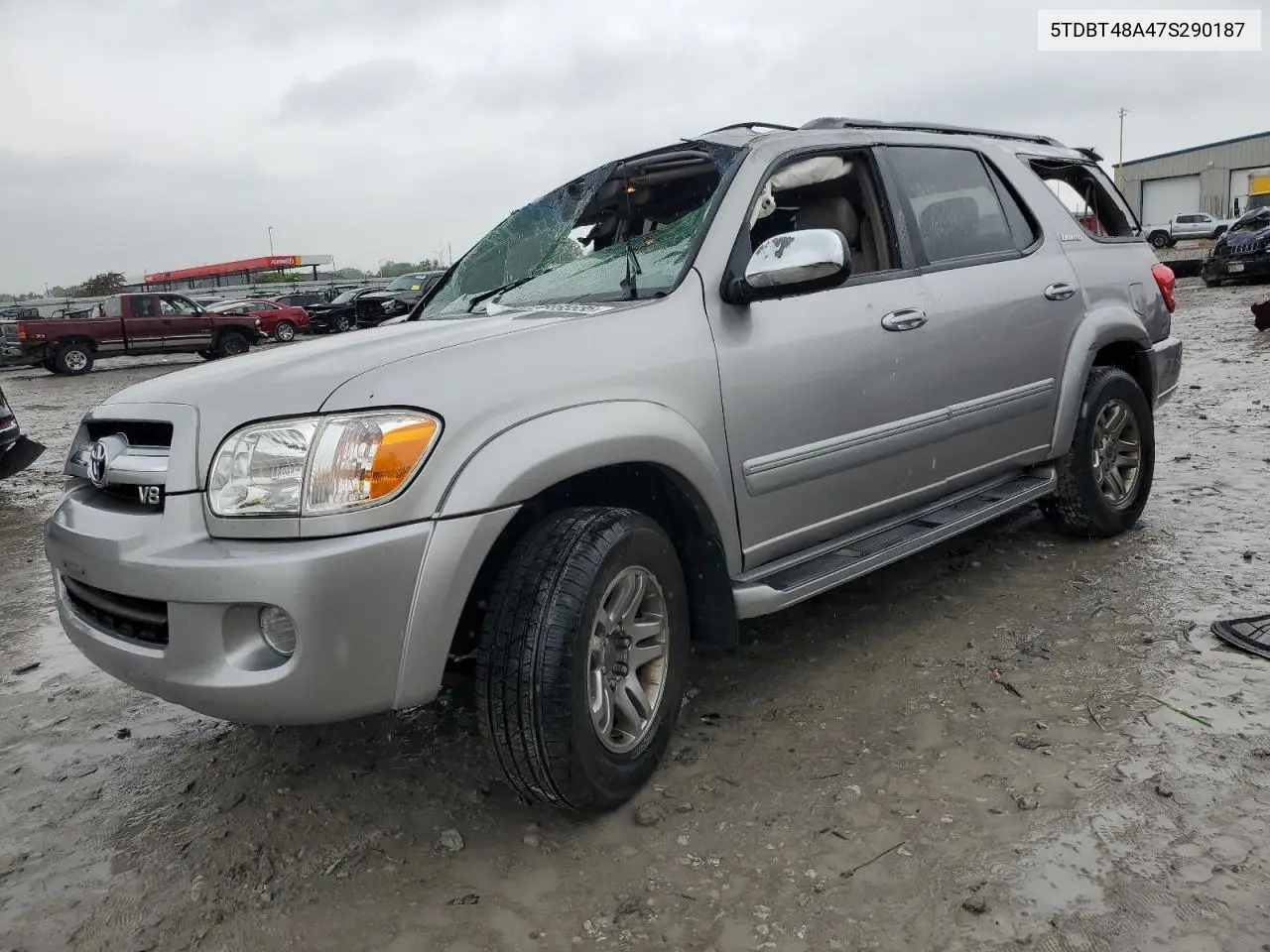 2007 Toyota Sequoia Limited VIN: 5TDBT48A47S290187 Lot: 56483535