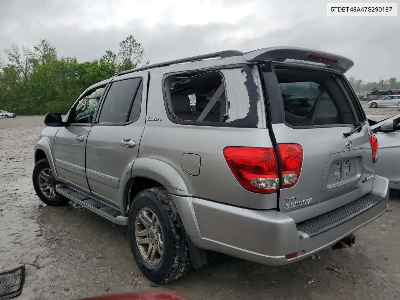 2007 Toyota Sequoia Limited VIN: 5TDBT48A47S290187 Lot: 56483535
