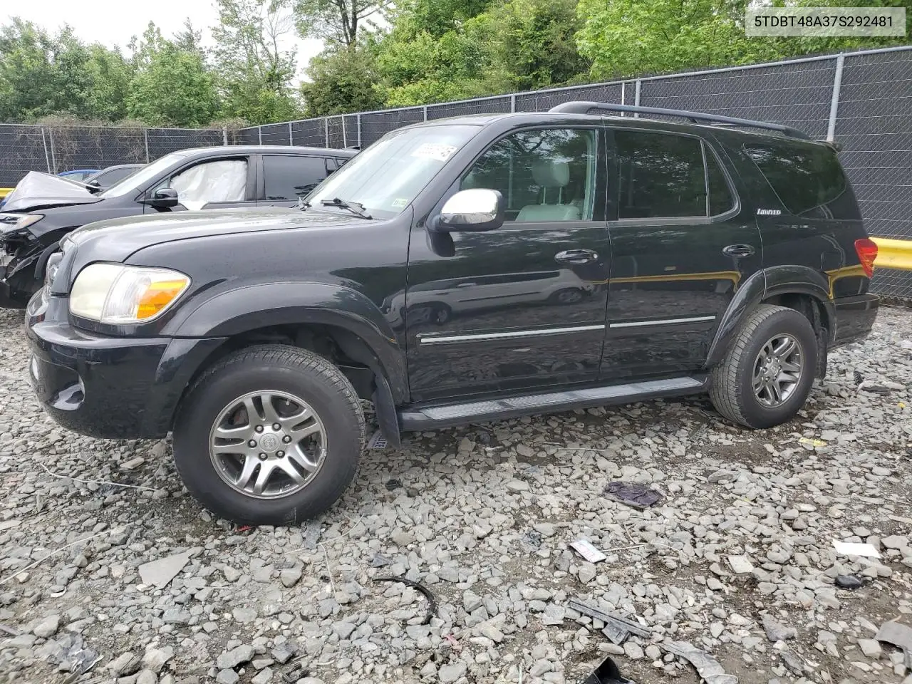 2007 Toyota Sequoia Limited VIN: 5TDBT48A37S292481 Lot: 56626145