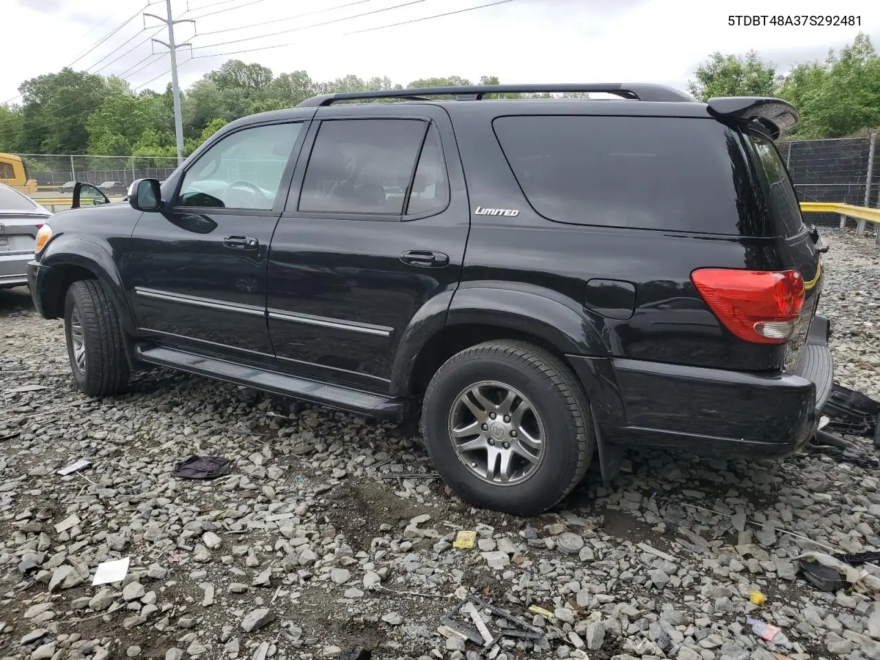2007 Toyota Sequoia Limited VIN: 5TDBT48A37S292481 Lot: 56626145