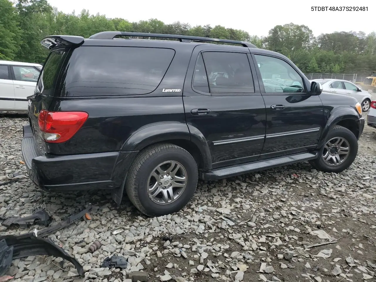 2007 Toyota Sequoia Limited VIN: 5TDBT48A37S292481 Lot: 56626145