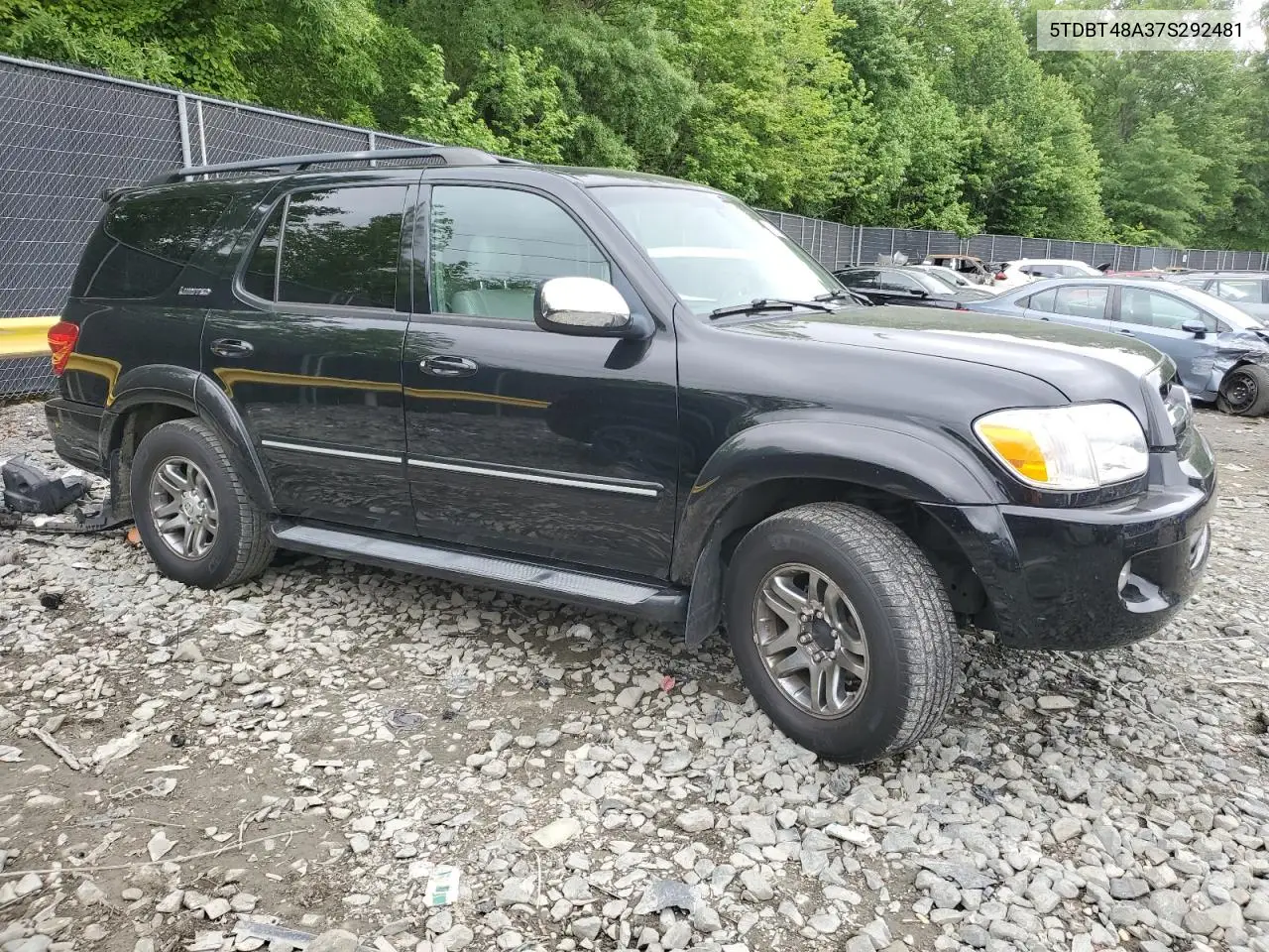 2007 Toyota Sequoia Limited VIN: 5TDBT48A37S292481 Lot: 56626145
