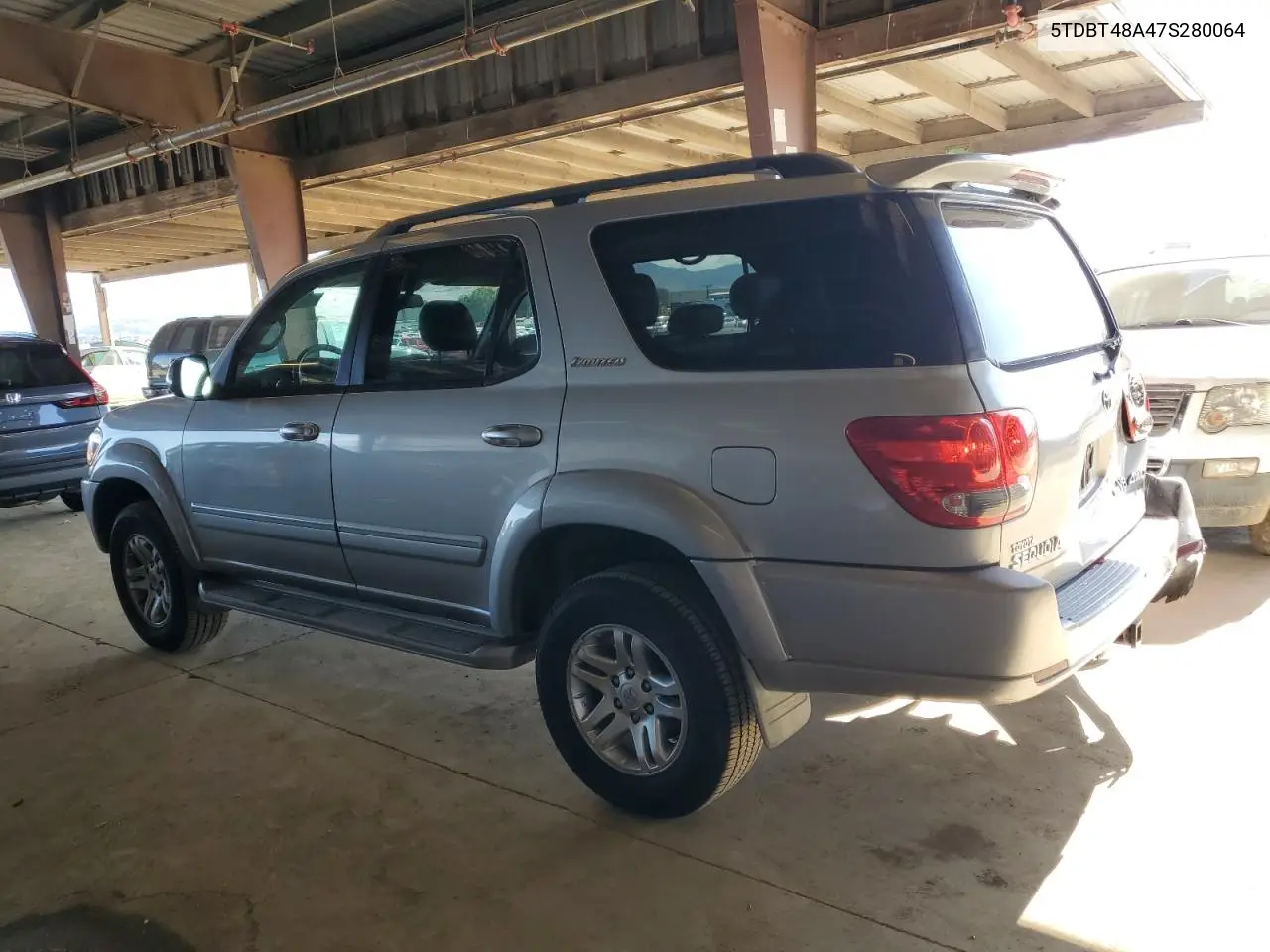2007 Toyota Sequoia Limited VIN: 5TDBT48A47S280064 Lot: 56656235