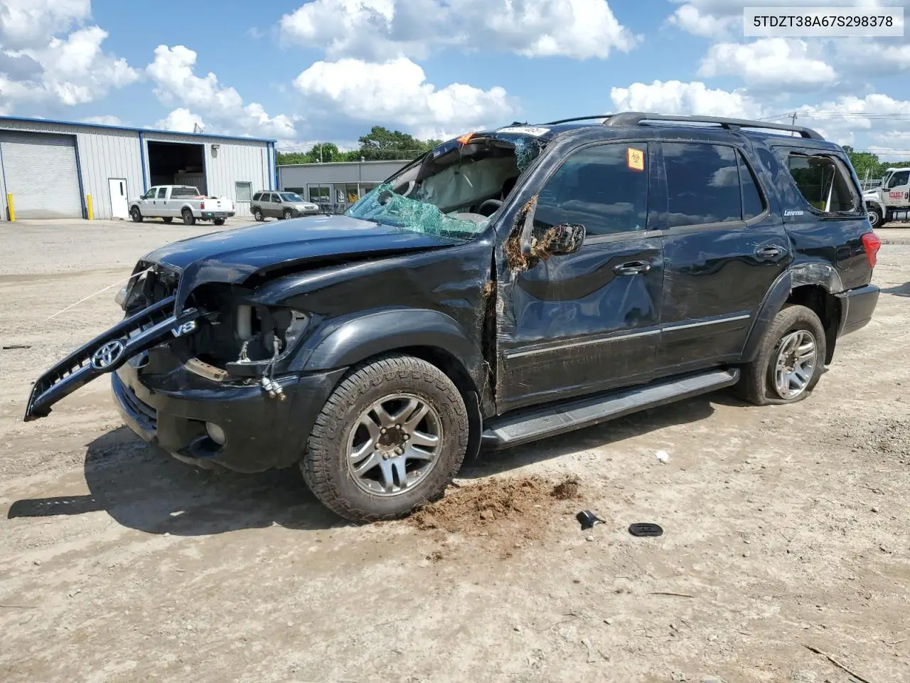 2007 Toyota Sequoia Limited VIN: 5TDZT38A67S298378 Lot: 56777465
