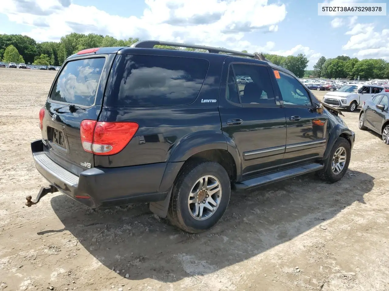 2007 Toyota Sequoia Limited VIN: 5TDZT38A67S298378 Lot: 56777465