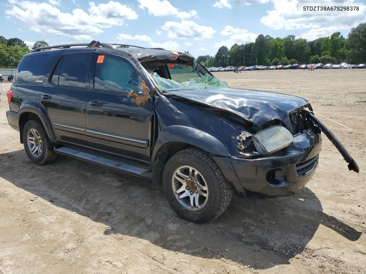2007 Toyota Sequoia Limited VIN: 5TDZT38A67S298378 Lot: 56777465