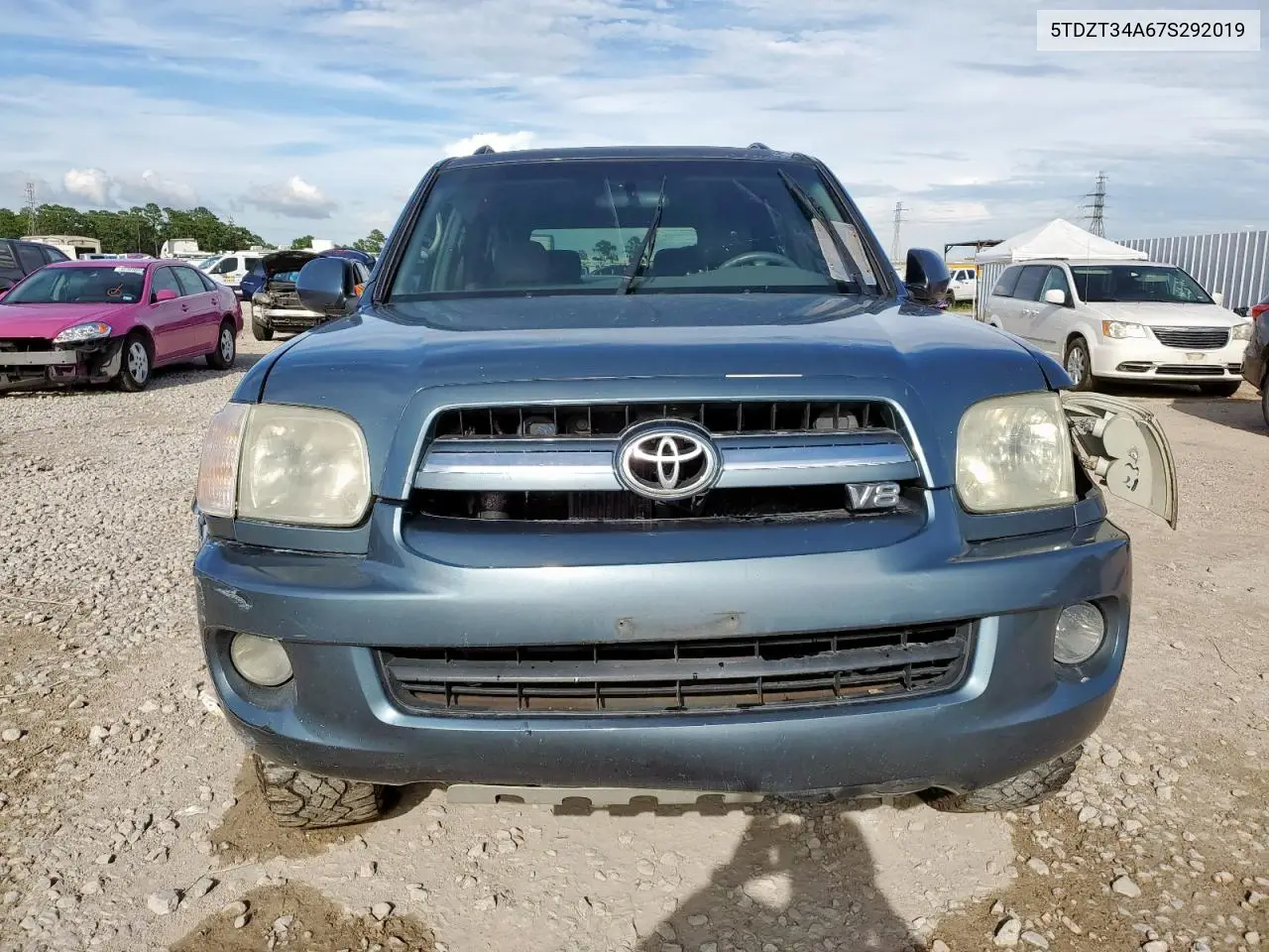 2007 Toyota Sequoia Sr5 VIN: 5TDZT34A67S292019 Lot: 61798845