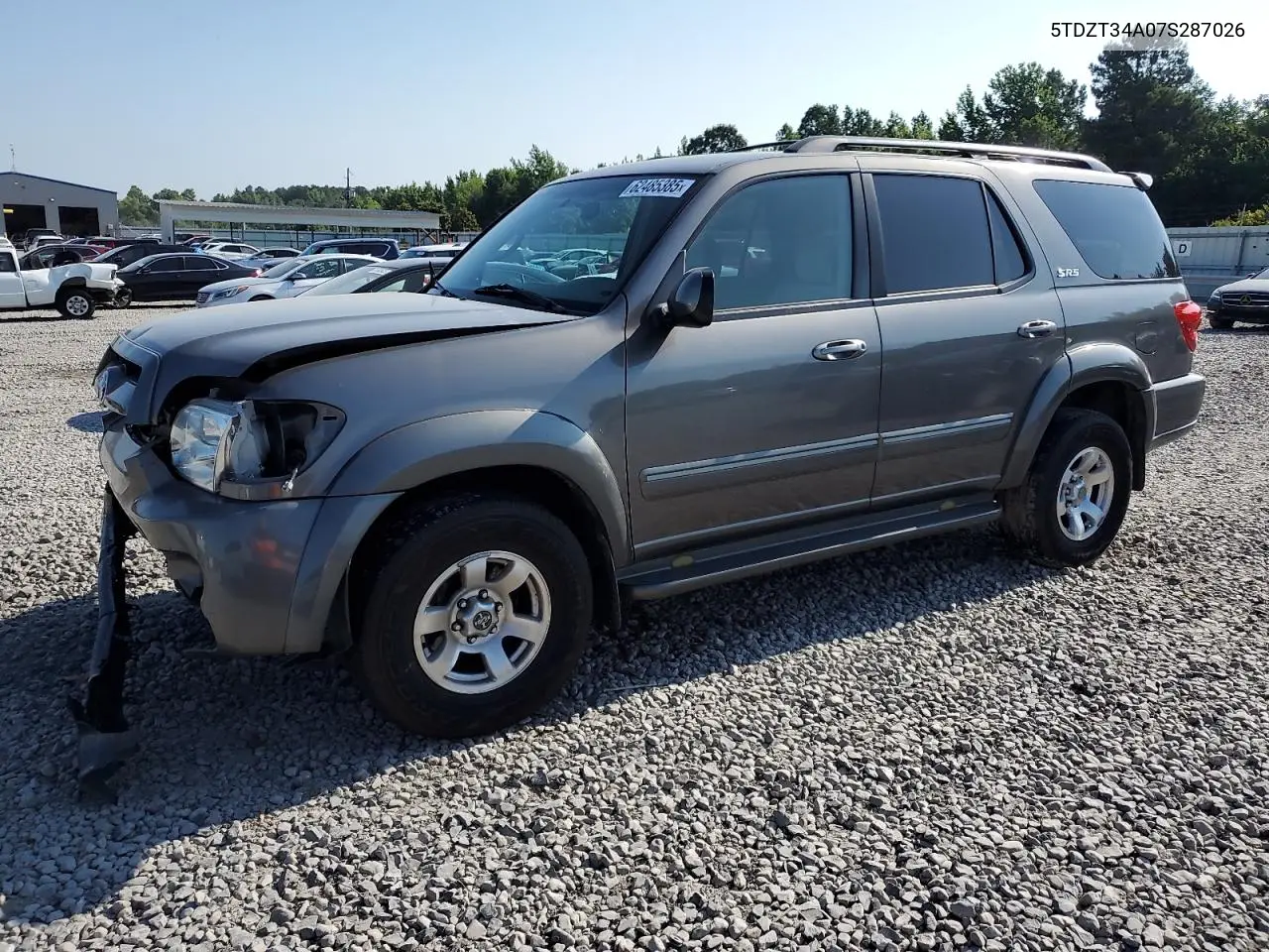 2007 Toyota Sequoia Sr5 VIN: 5TDZT34A07S287026 Lot: 62485385