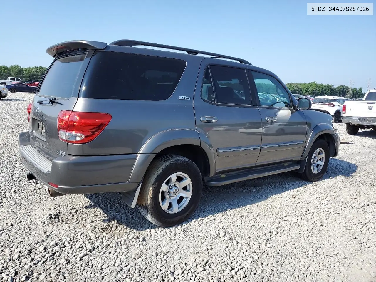 2007 Toyota Sequoia Sr5 VIN: 5TDZT34A07S287026 Lot: 62485385