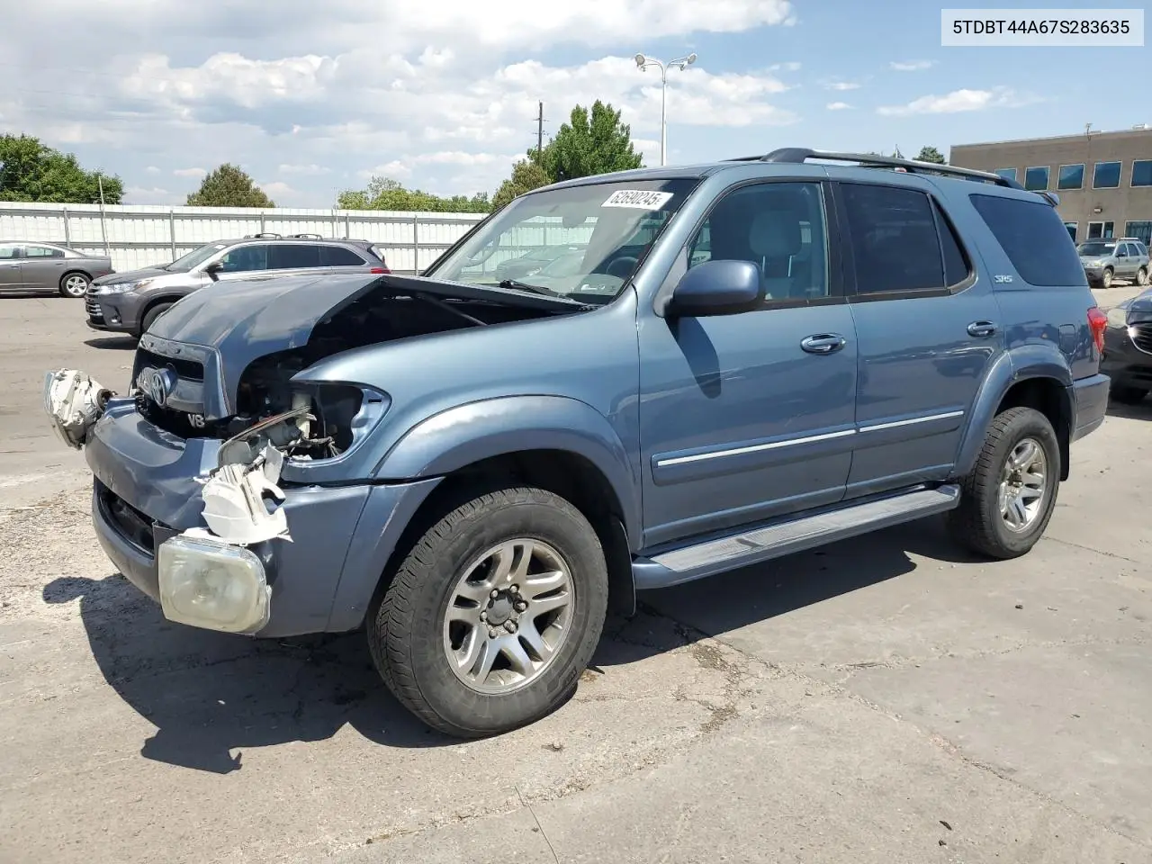 2007 Toyota Sequoia Sr5 VIN: 5TDBT44A67S283635 Lot: 62690245