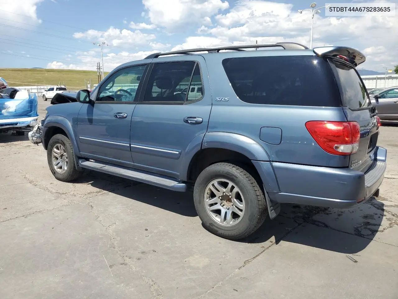 2007 Toyota Sequoia Sr5 VIN: 5TDBT44A67S283635 Lot: 62690245