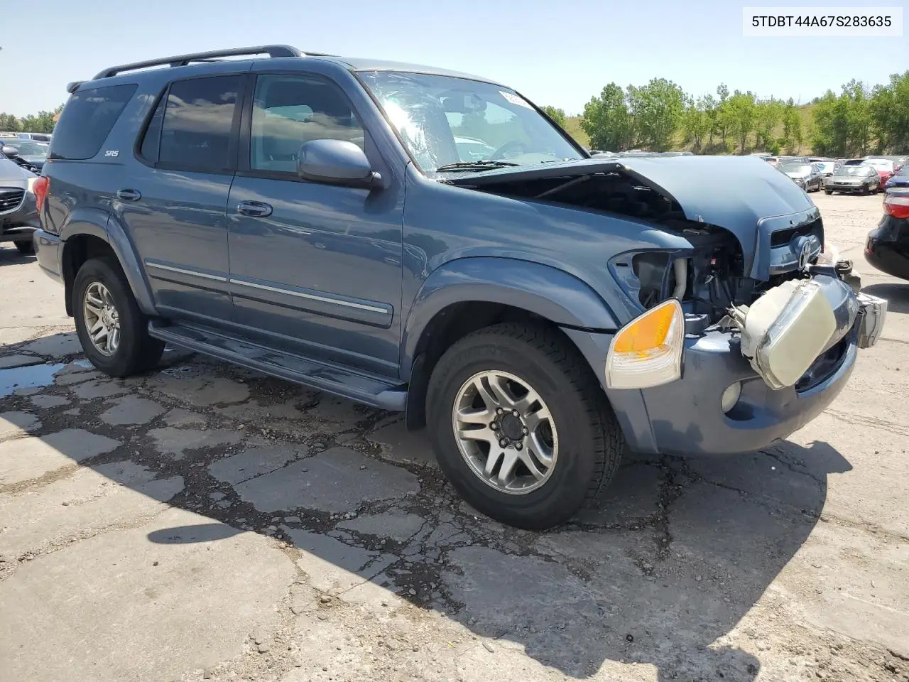 2007 Toyota Sequoia Sr5 VIN: 5TDBT44A67S283635 Lot: 62690245