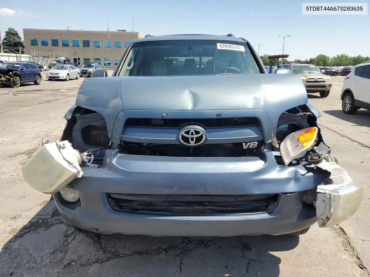 2007 Toyota Sequoia Sr5 VIN: 5TDBT44A67S283635 Lot: 62690245