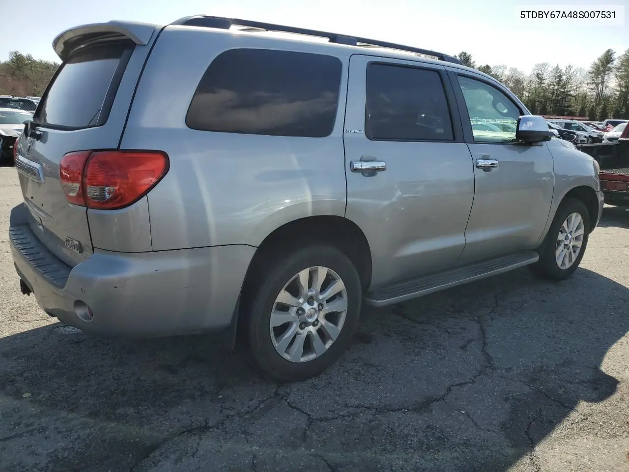 2008 Toyota Sequoia Platinum VIN: 5TDBY67A48S007531 Lot: 51474085