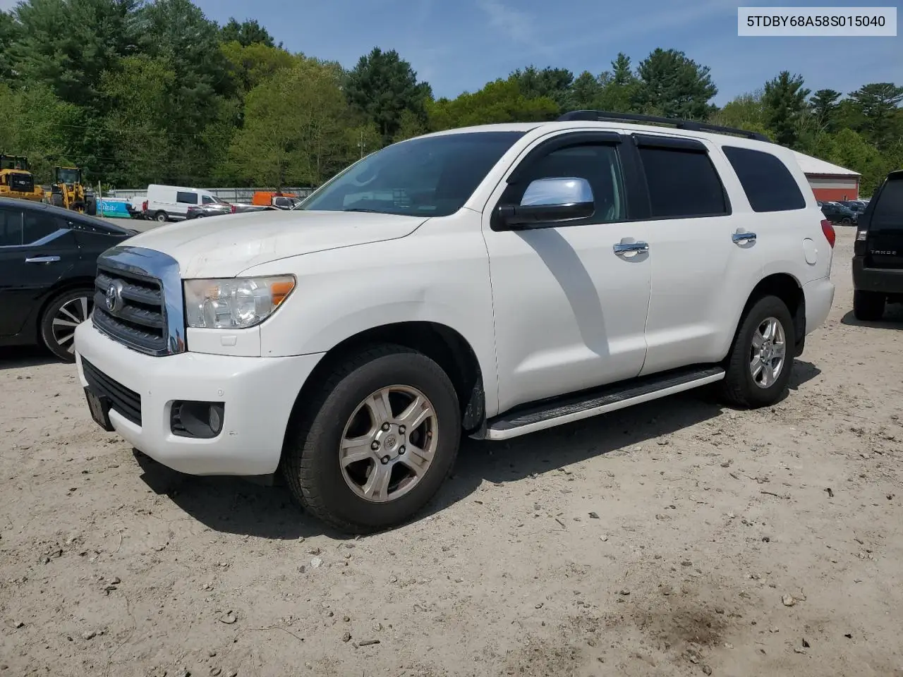 2008 Toyota Sequoia Limited VIN: 5TDBY68A58S015040 Lot: 55879135