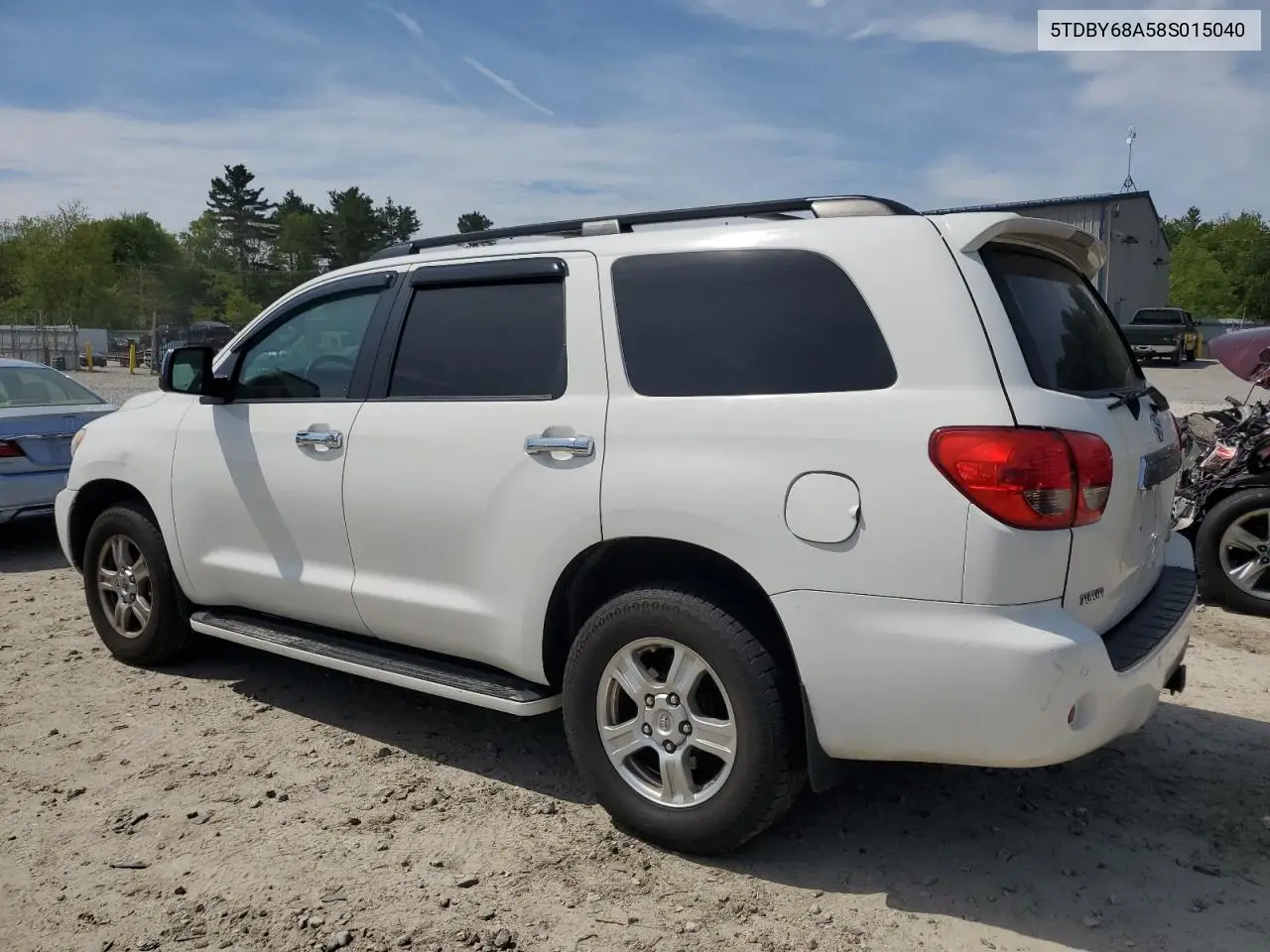 2008 Toyota Sequoia Limited VIN: 5TDBY68A58S015040 Lot: 55879135