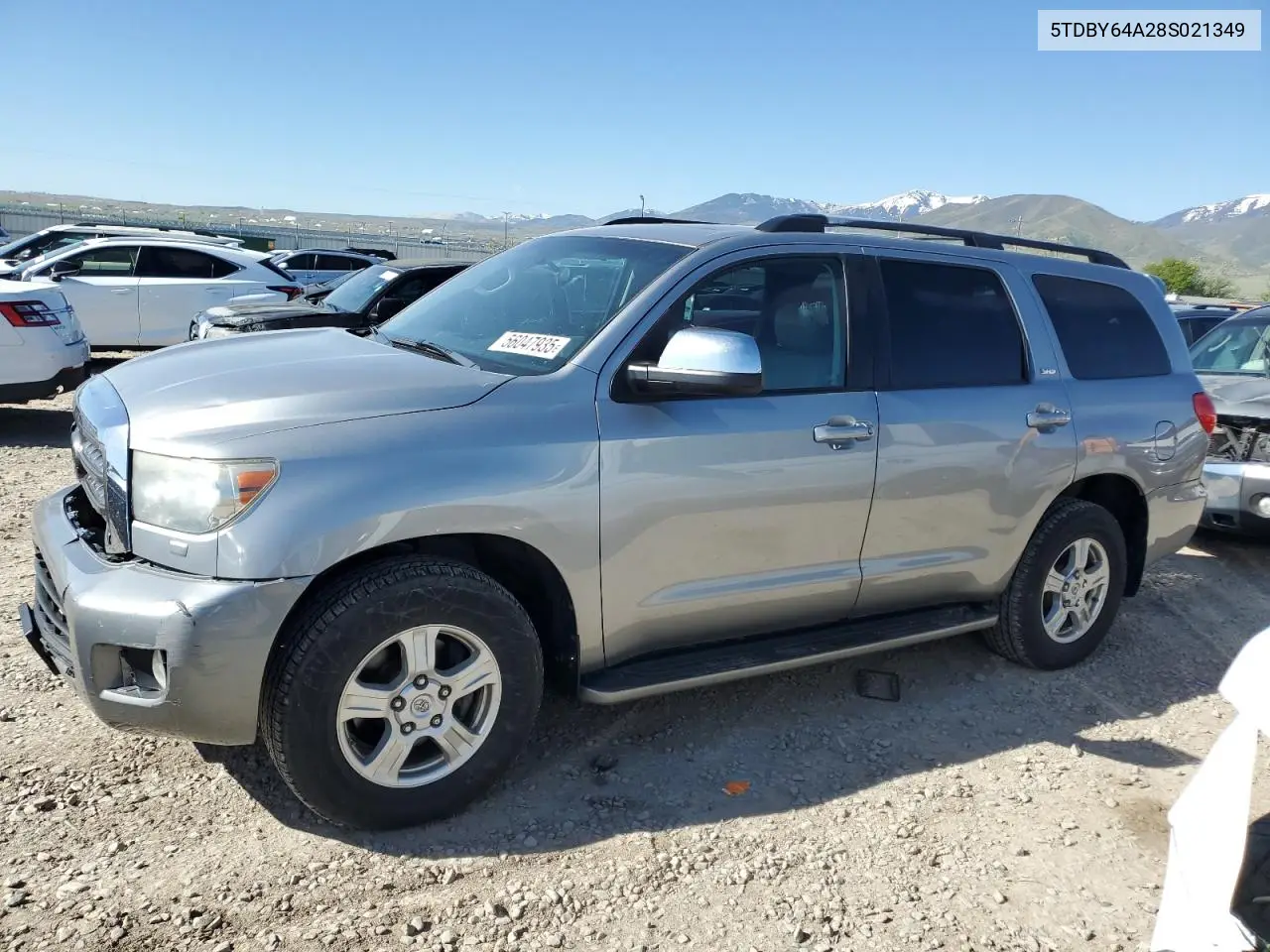 2008 Toyota Sequoia Sr5 VIN: 5TDBY64A28S021349 Lot: 56047935