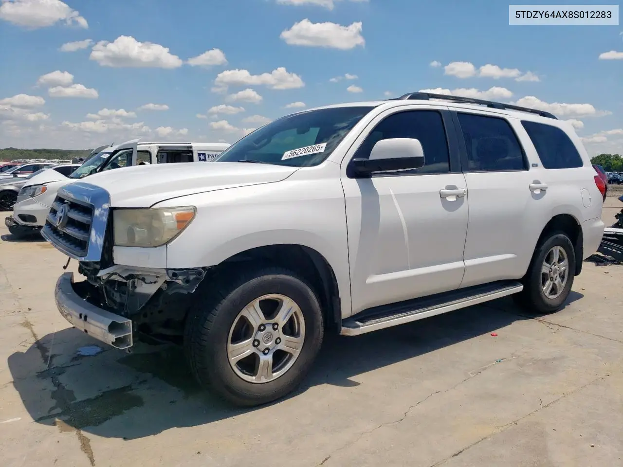 2008 Toyota Sequoia Sr5 VIN: 5TDZY64AX8S012283 Lot: 56220265