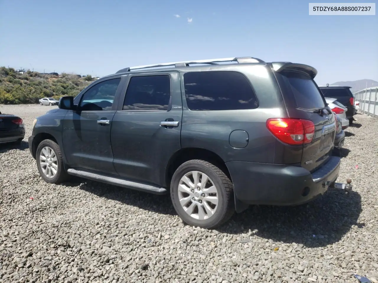 2008 Toyota Sequoia Limited VIN: 5TDZY68A88S007237 Lot: 56426775