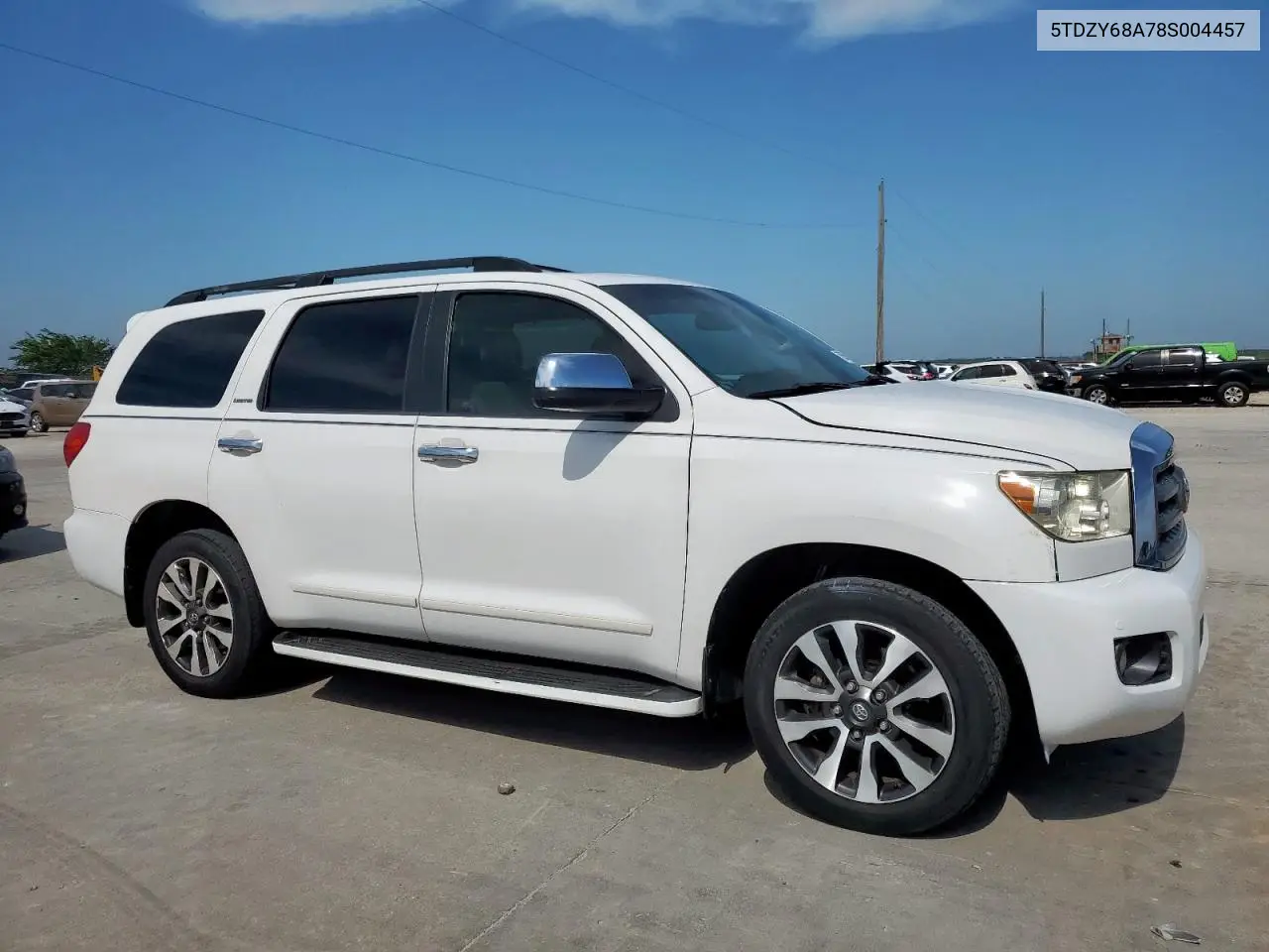 2008 Toyota Sequoia Limited VIN: 5TDZY68A78S004457 Lot: 57085525