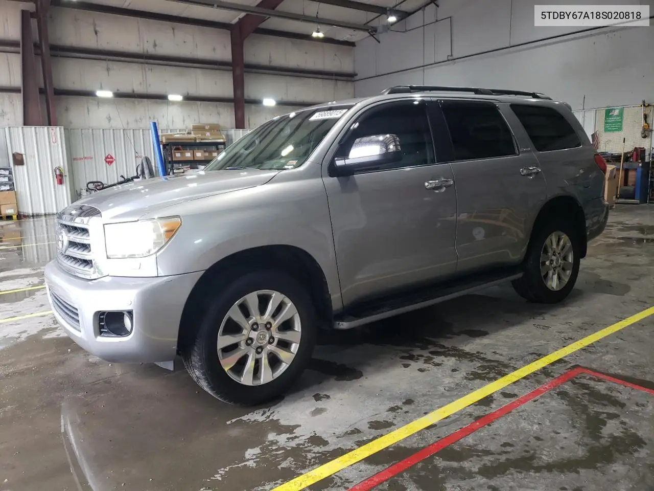2008 Toyota Sequoia Platinum VIN: 5TDBY67A18S020818 Lot: 59889015
