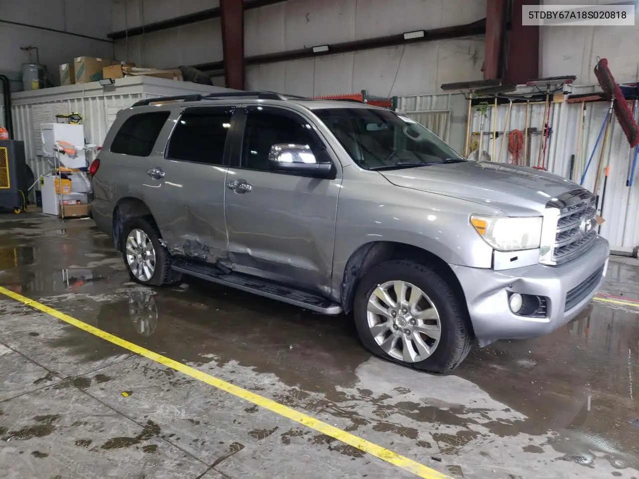 2008 Toyota Sequoia Platinum VIN: 5TDBY67A18S020818 Lot: 59889015