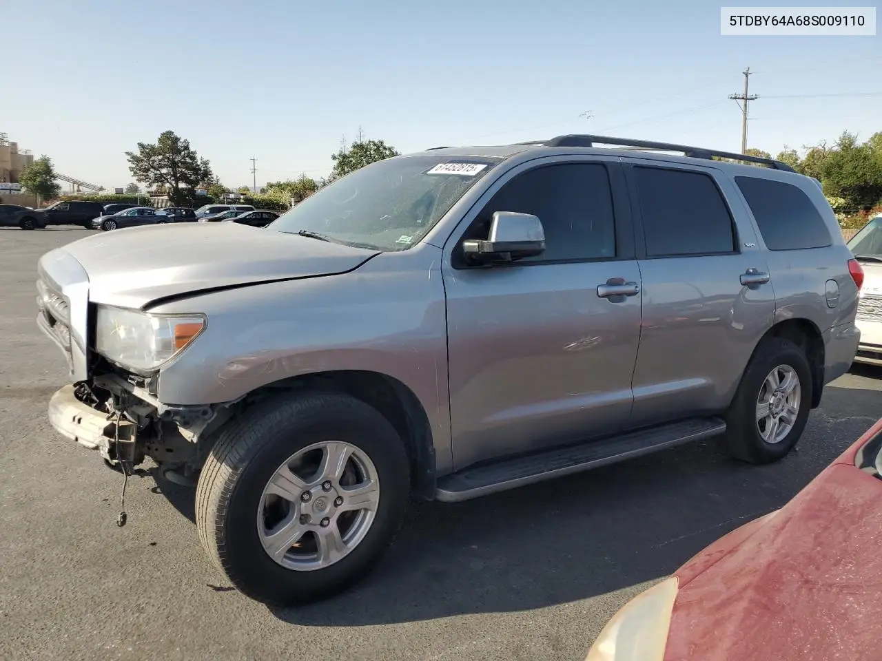 2008 Toyota Sequoia Sr5 VIN: 5TDBY64A68S009110 Lot: 61452815