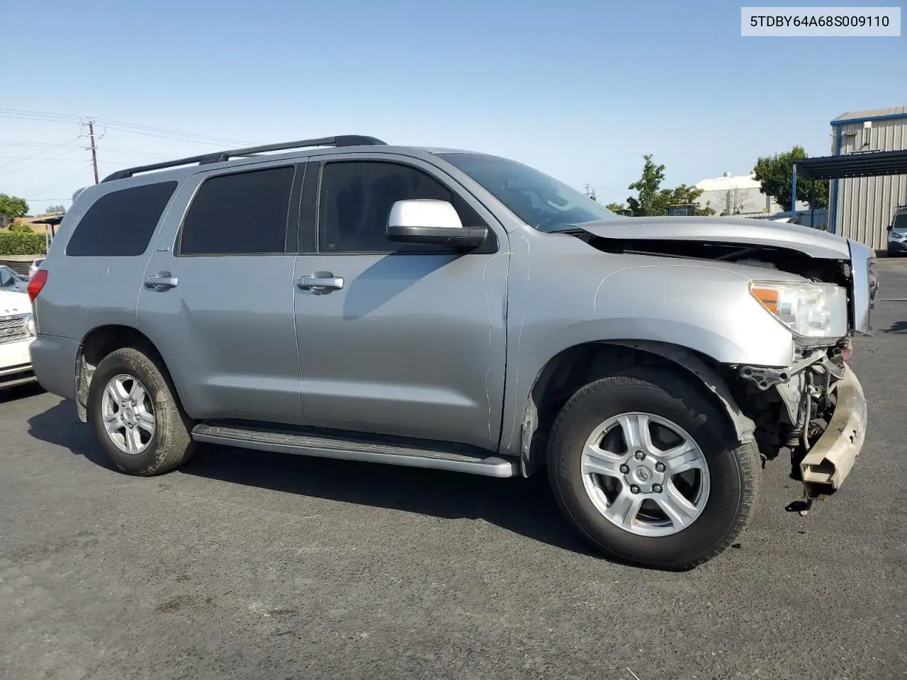 2008 Toyota Sequoia Sr5 VIN: 5TDBY64A68S009110 Lot: 61452815