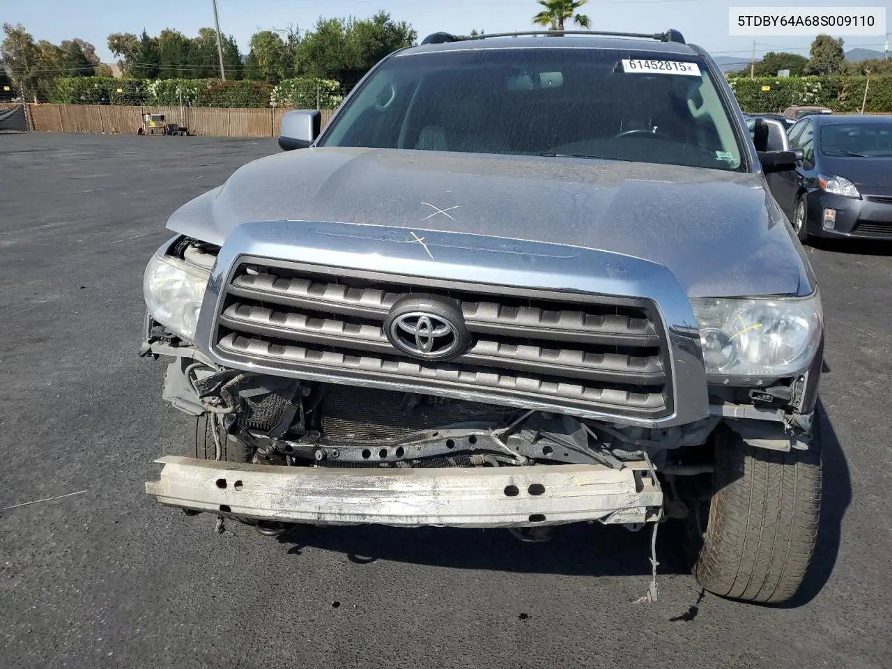 2008 Toyota Sequoia Sr5 VIN: 5TDBY64A68S009110 Lot: 61452815