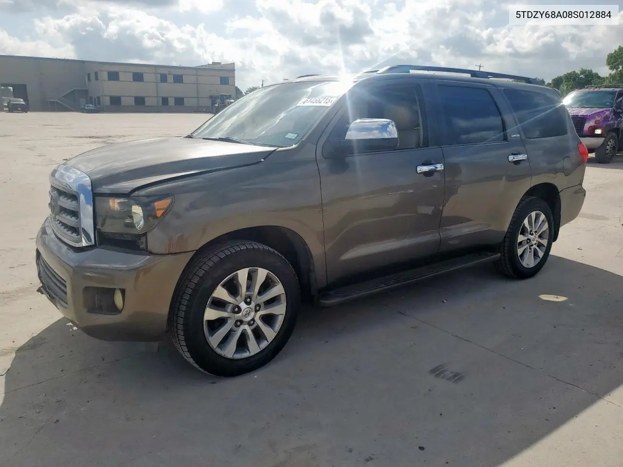2008 Toyota Sequoia Limited VIN: 5TDZY68A08S012884 Lot: 61466215